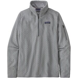 Patagonia better sweater Grey Patterned Quarter-Zip Performance Fleece outdoor